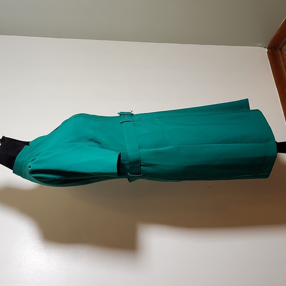 NWT MAGGY LONDON Women's Rashida Green Midi Dress w/ Belt, Size 6 - Picture 8 of 13